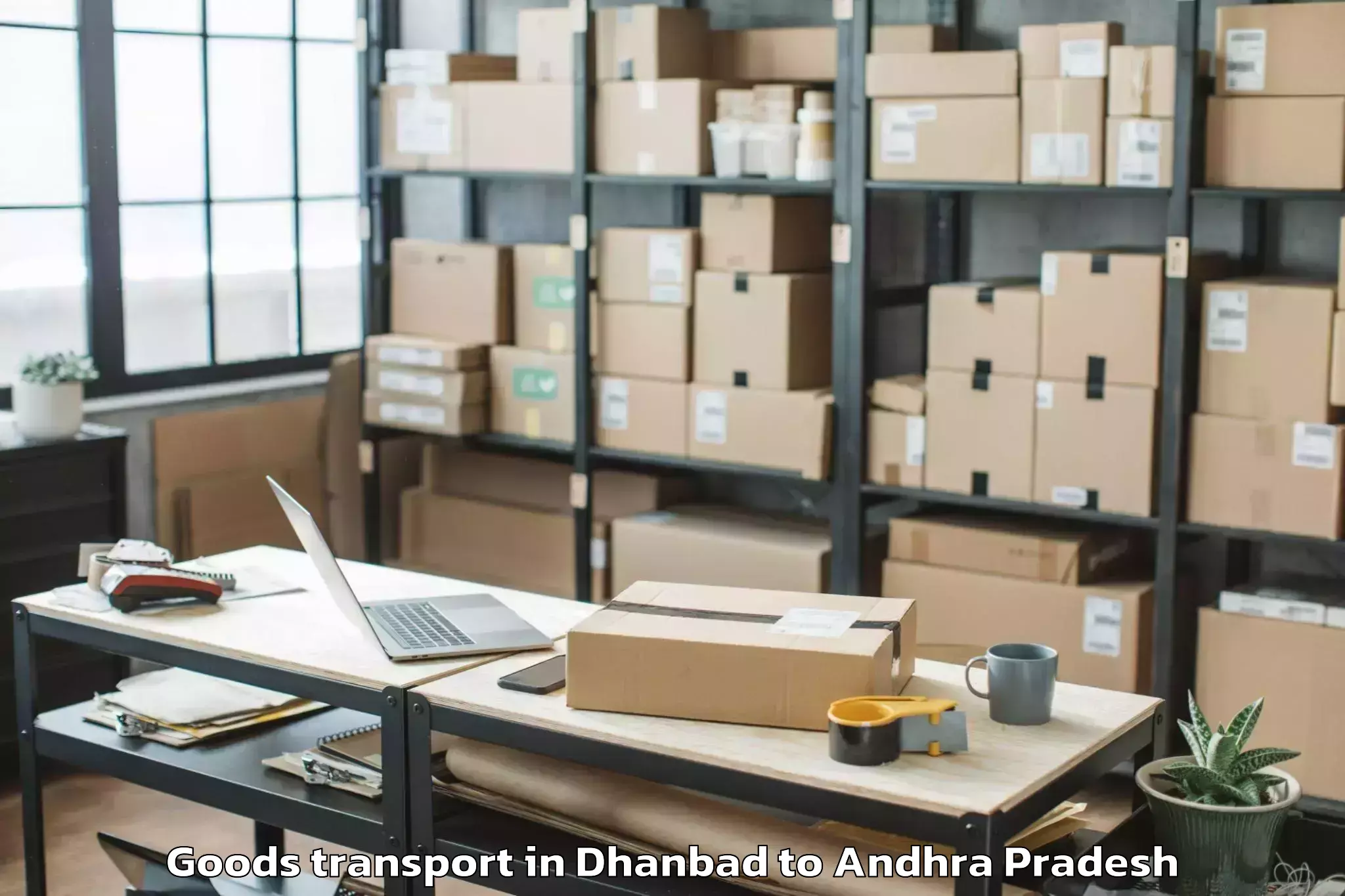 Easy Dhanbad to Prathipadu Goods Transport Booking